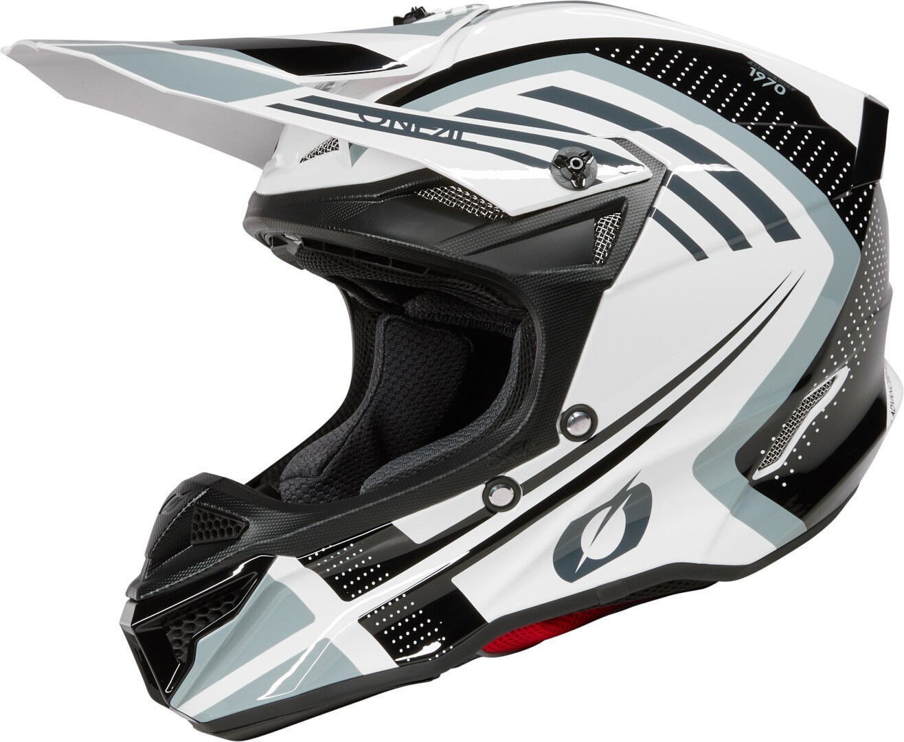 Oneal 5SRS Polyacrylite Spike Casco da motocross Bianco/nero S Figura 2