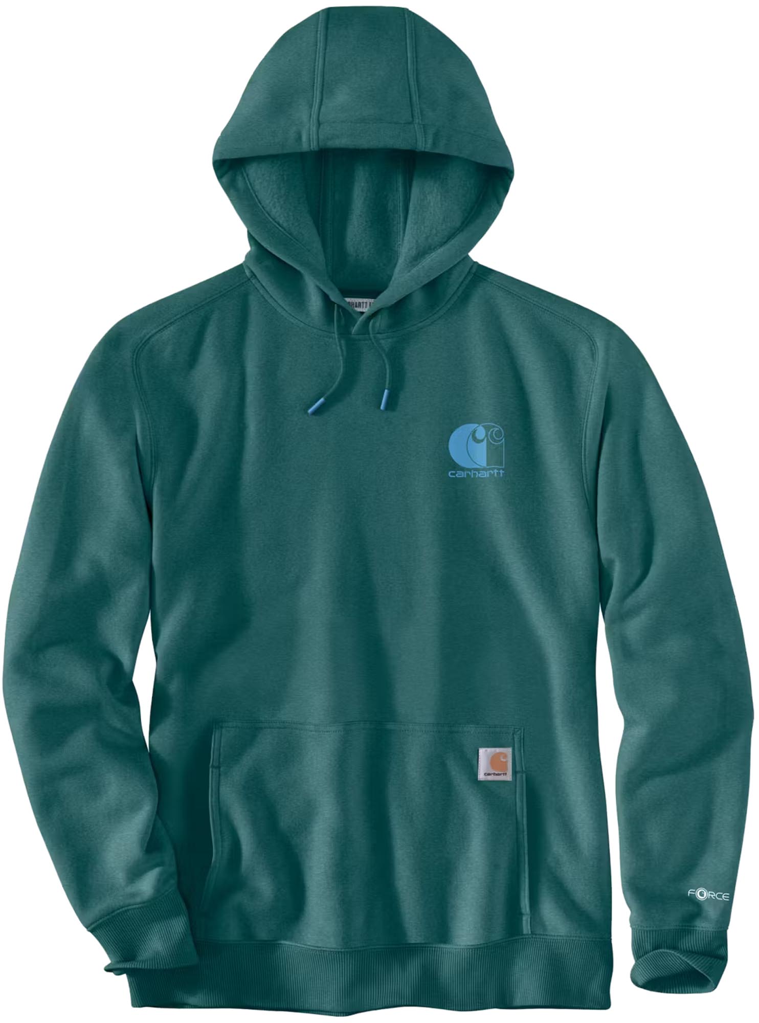 Carhartt Force Logo Sweat turquoise/bleu L Figure 1