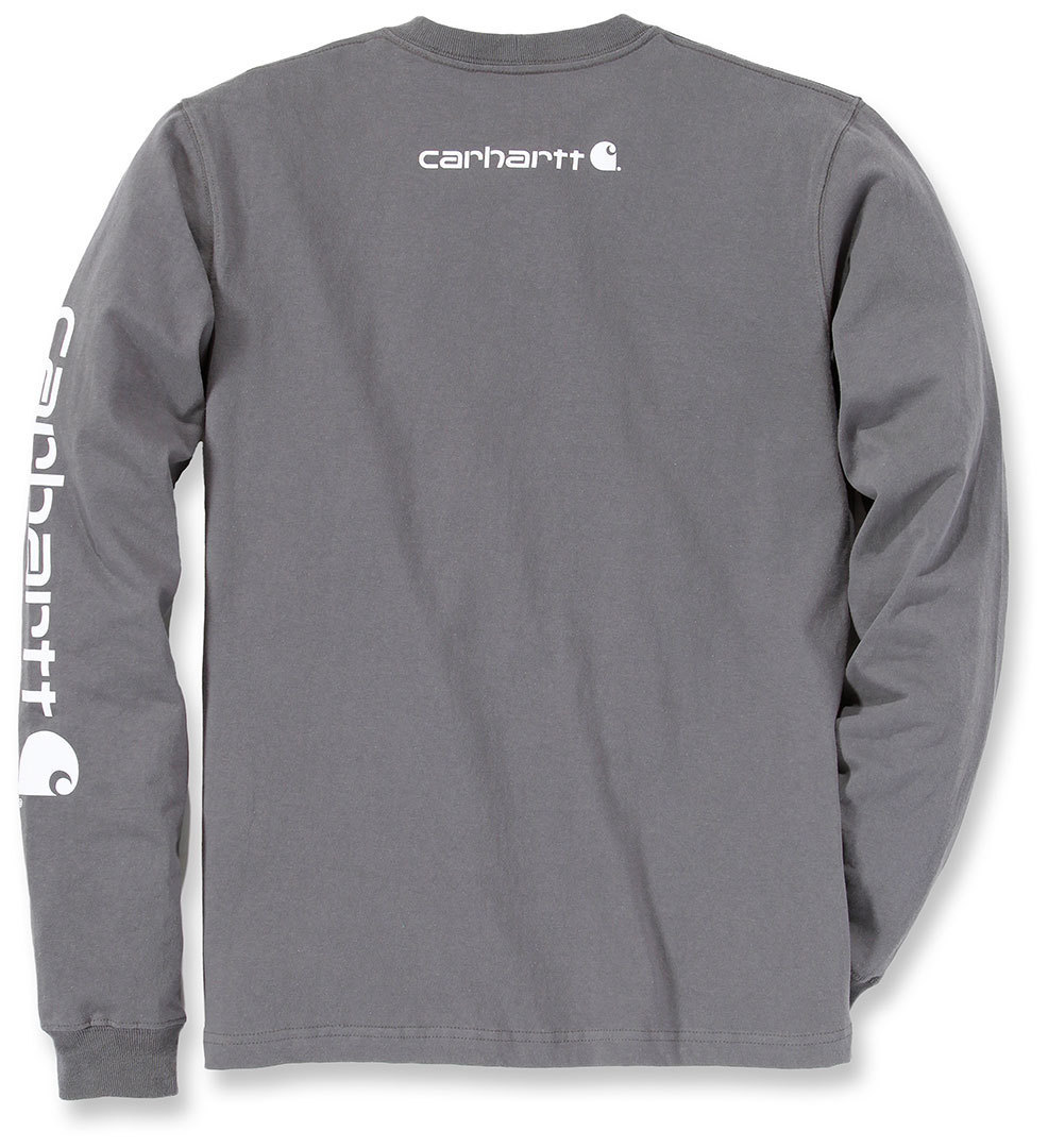 Carhartt Logo Langarmshirt grau L Abbildung 2