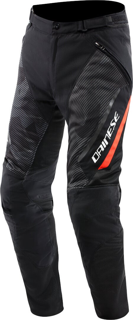 Dainese Drake 2 Super Air Tex Motorcycle Textile Pants black/red 60 Figure 1