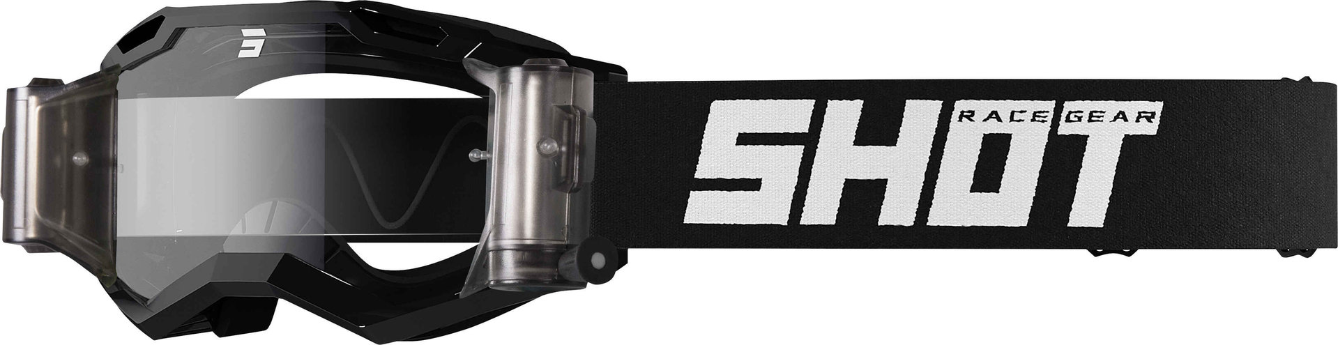Shot Assault 2.0 Solid Roll-Off Ochelari de motocross negru Figura 1