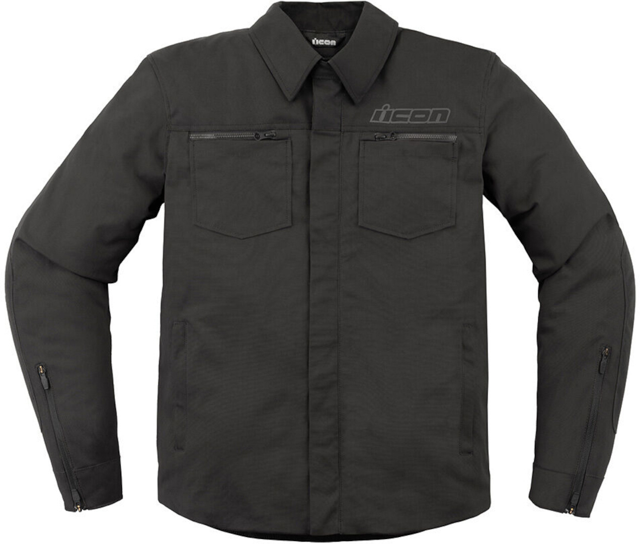 Icon Upstate Canvas Motorcycle Textile Jacket black 3XL Figure 1