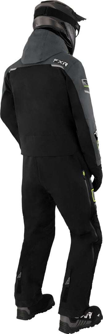 FXR Maverick Lite One Piece Snowmobile Suit black/grey/yellow Short S Figure 2