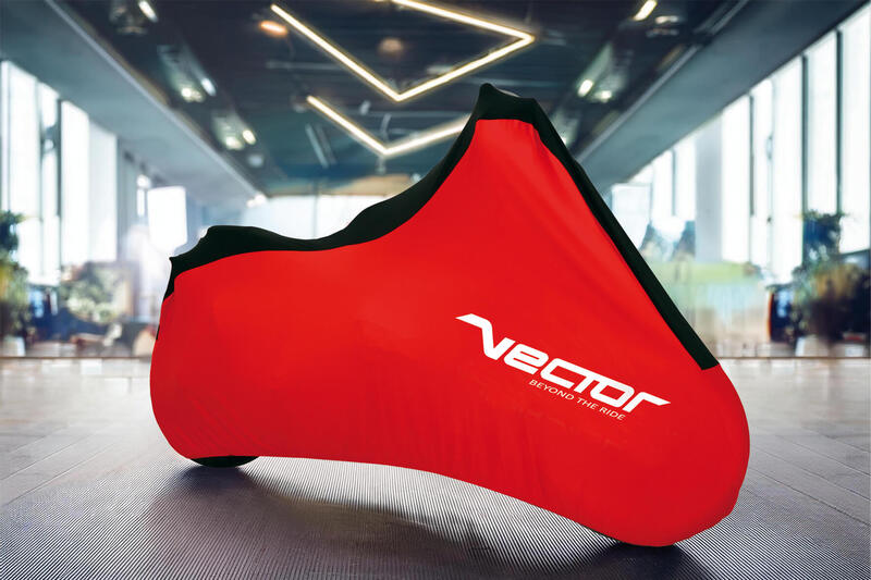 VECTOR Husă de protecție interioară Strech pentru motocicletă/scuter - Roșu - L Figura 2