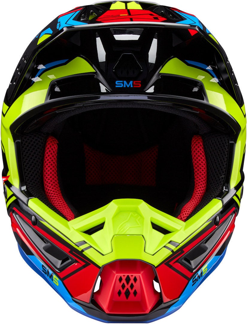 Alpinestars S-M5 Action 2 2024 Casco Motocross nero/giallo/rosso S (55/56) Figura 5