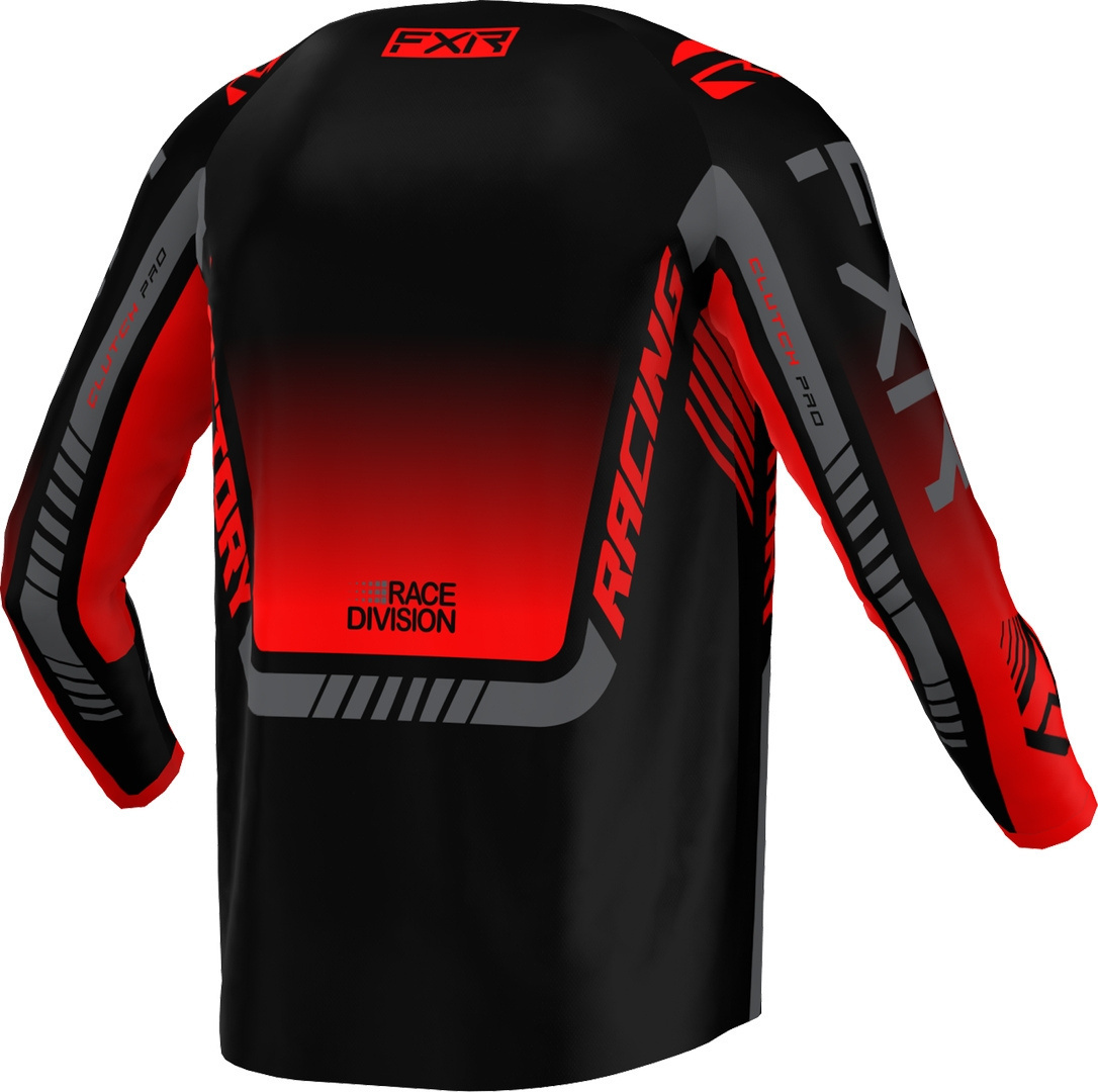 FXR Clutch Pro 2023 Tricou de motocross Negru/Roșu XS Figura 2