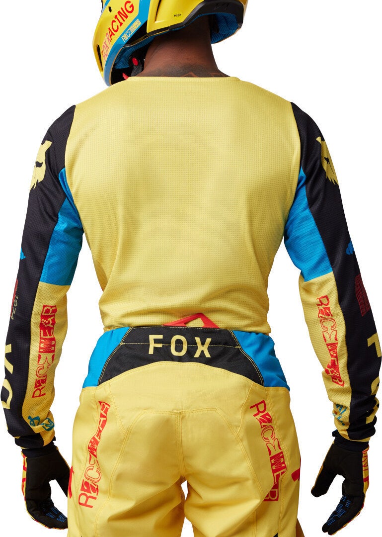 FOX 180 Race Spec Motocross Jersey giallo/blu XL Figura 4