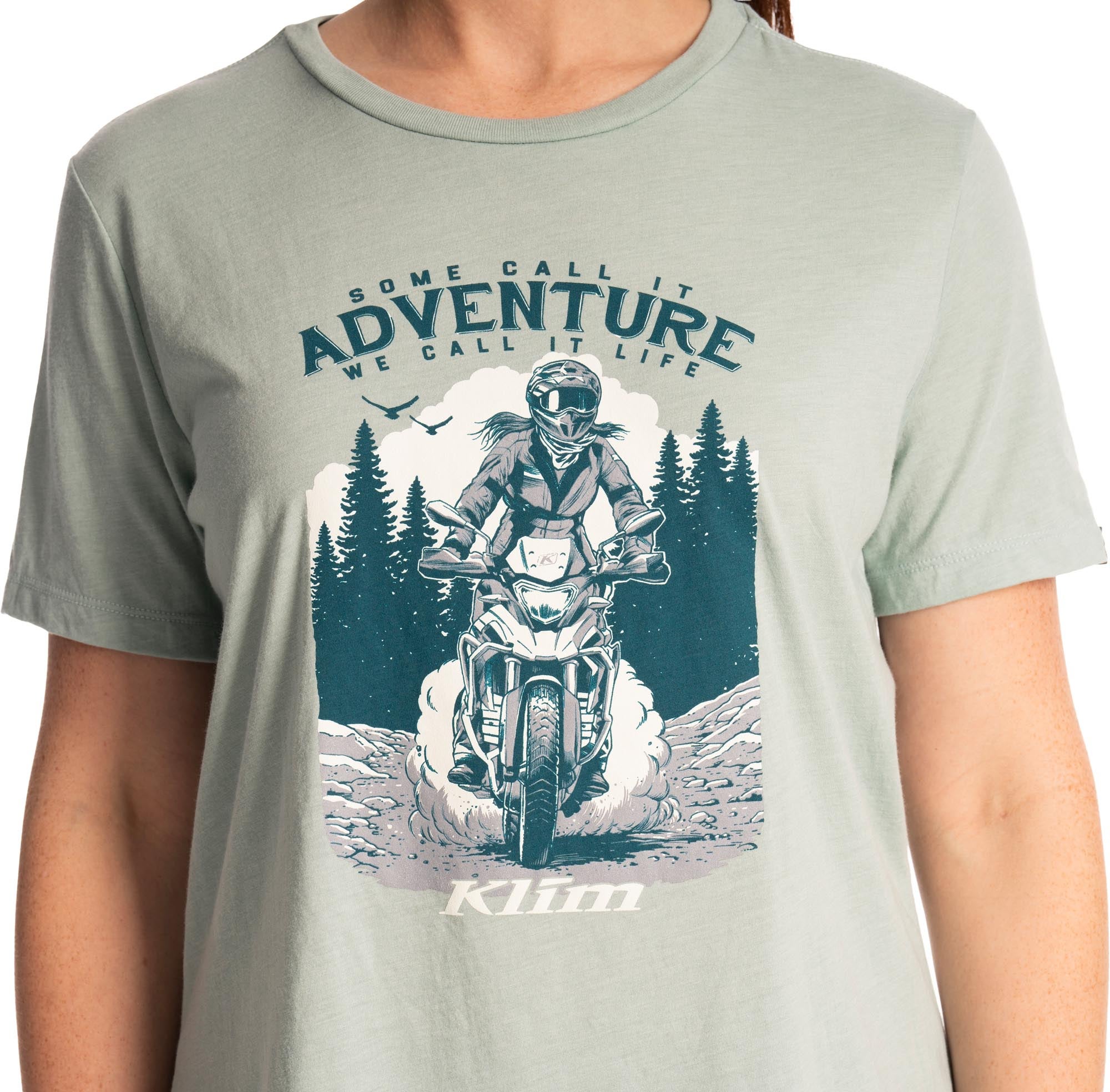 Klim Adventure Tri-Blend Damer T-shirt grå L Figur 2