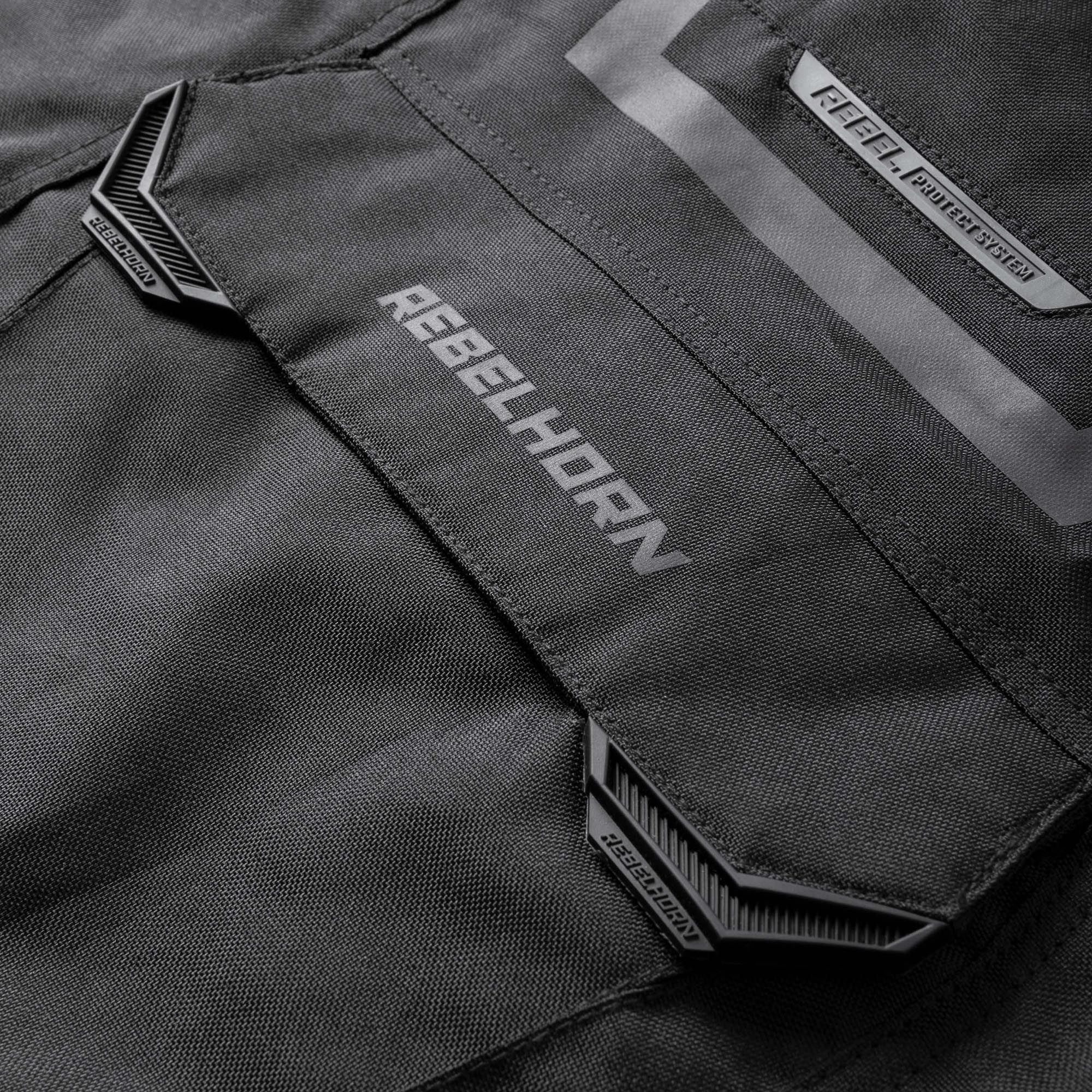 Side view of Rebelhorn Cubby 4 waterproof Motorcycle Textile Jacket