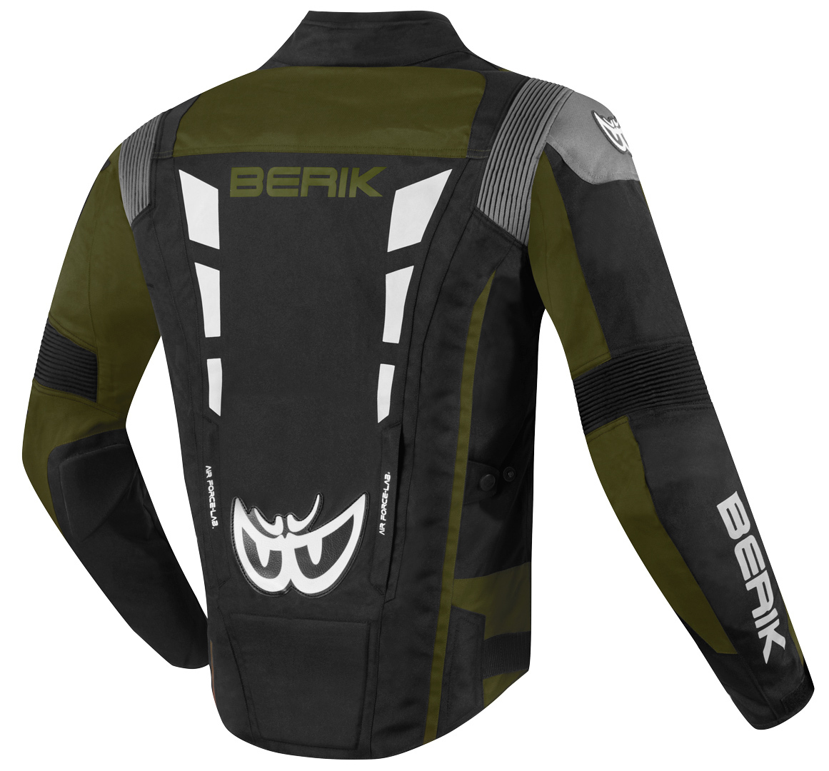 Berik Torino Evo Veste textile de moto imperméable Noir/Gris/Vert 58 Figure 2