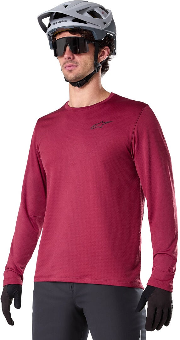 Alpinestars A-Dura Thermal Maglia da bicicletta a maniche lunghe Rosso Borgogna XL Figura 3