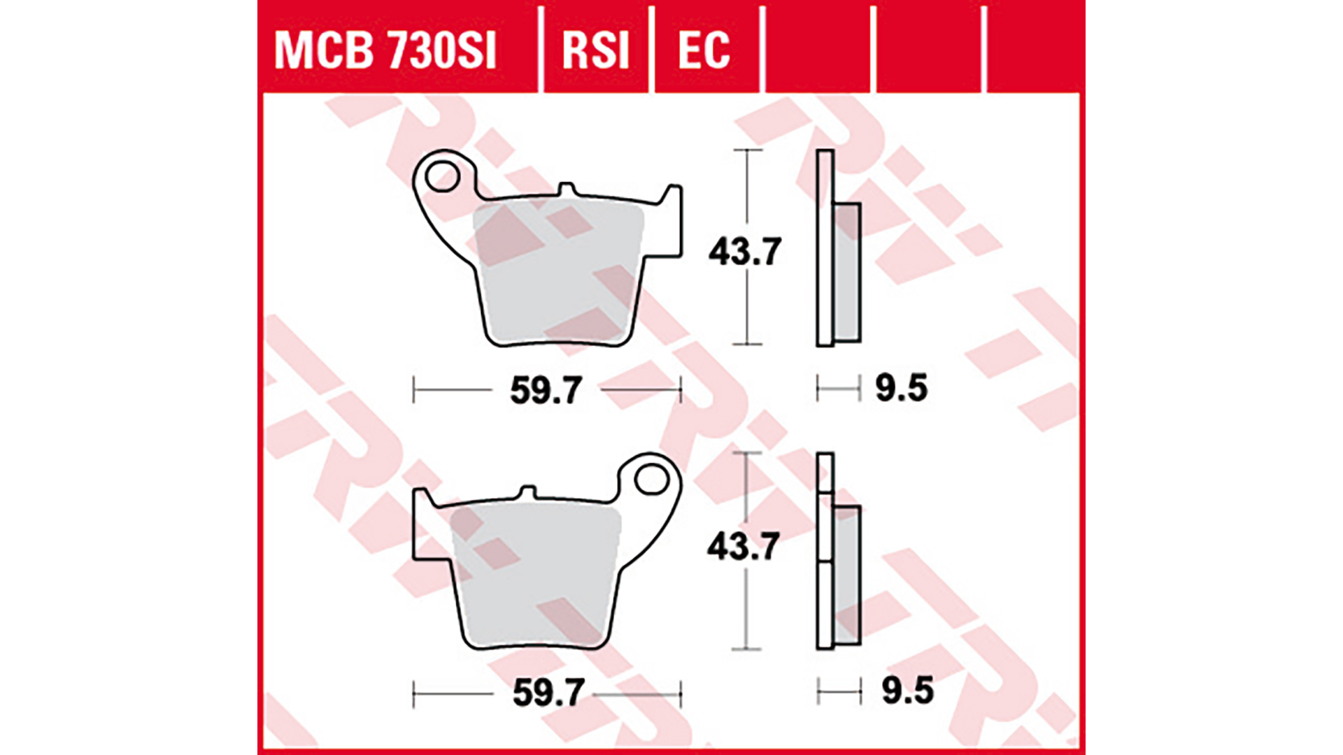 TRW Lucas TRW Lucas MCB730SI Sinter Offroad Figur 1