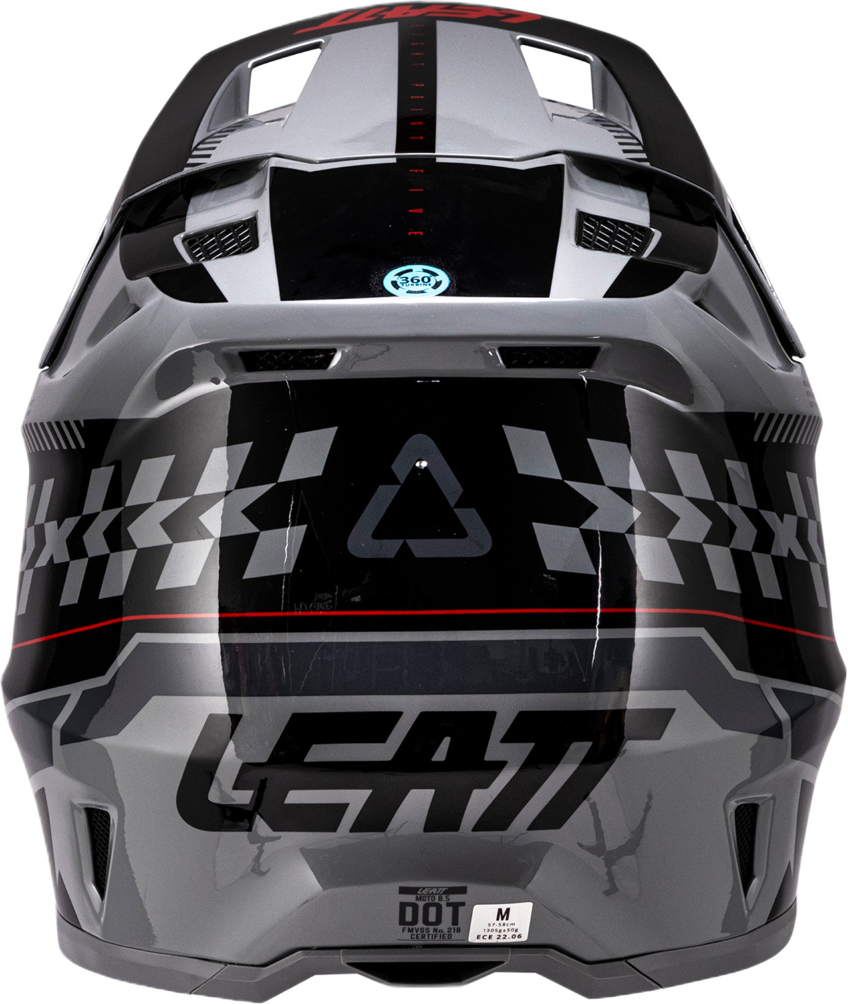 Leatt 8.5 V26 Casque de motocross avec lunettes Gris/Noir/Rouge XL (61/62) Figure 4