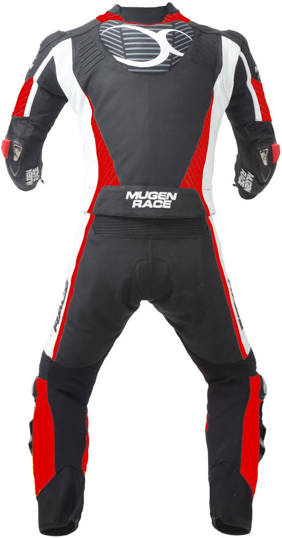 MUGENRACER Impegnato-D perforated Ladies Two Piece Motorcycle Leather Suit black/white/red 44 Figure 2