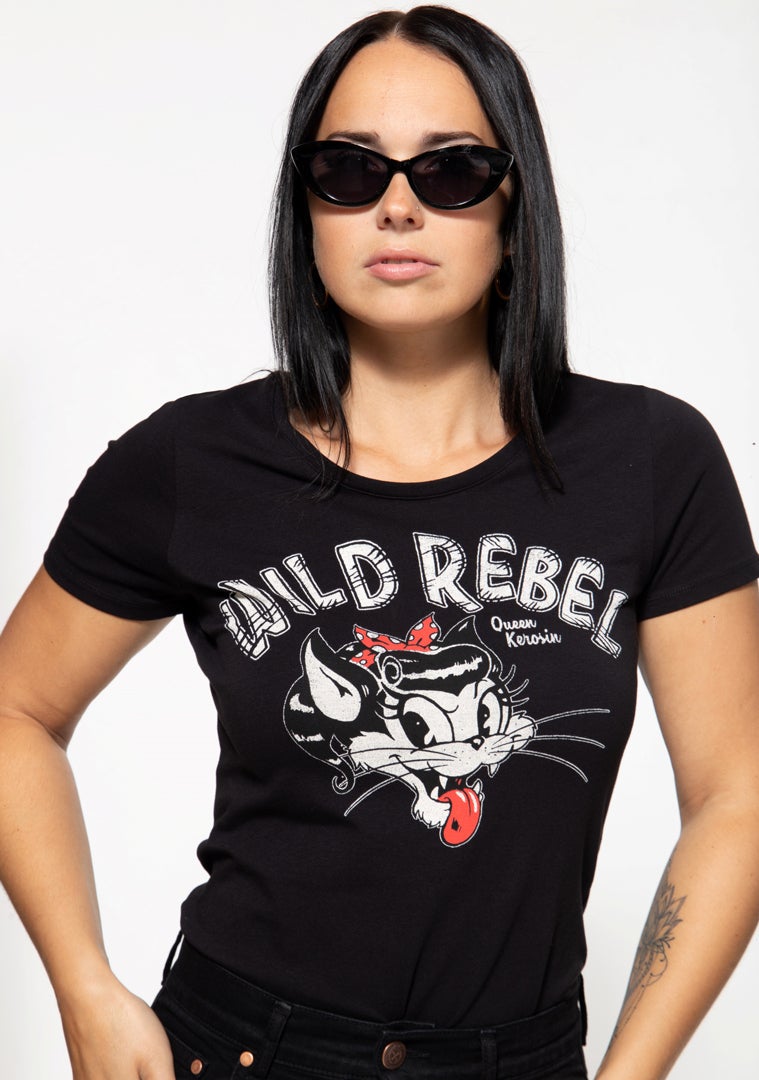Queen Kerosin Wild Rebel Dámské tričko M Obrázek 1
