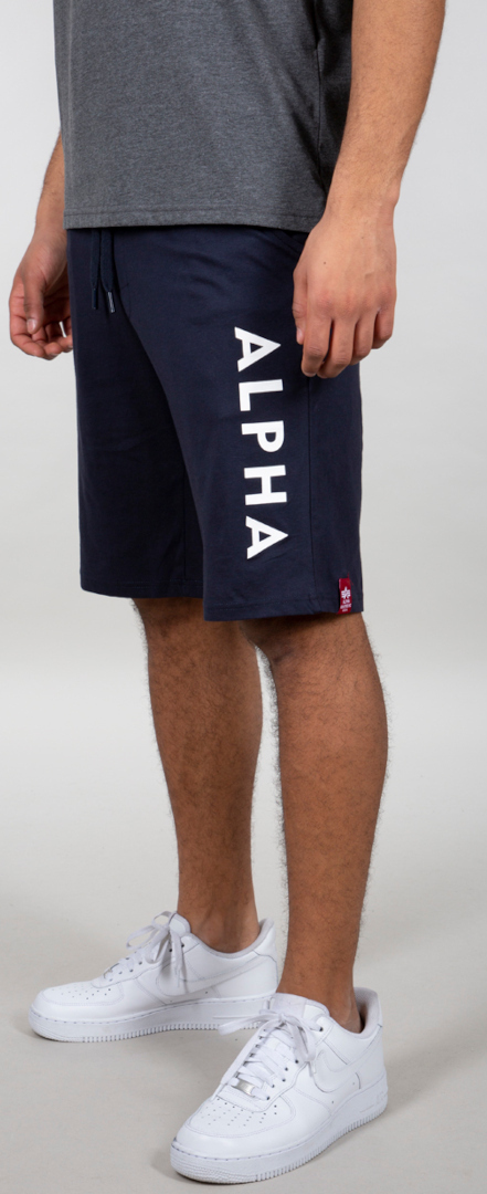 Alpha Industries Jersey Shorts Mørkeblå M Figur 1