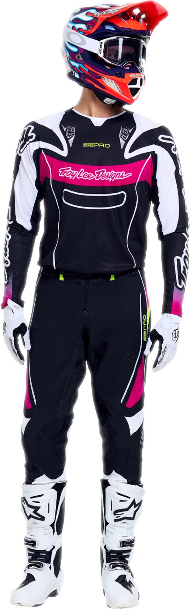 Troy Lee Designs SE Pro Salvo Maillot Motocross Noir/Blanc XL Figure 16