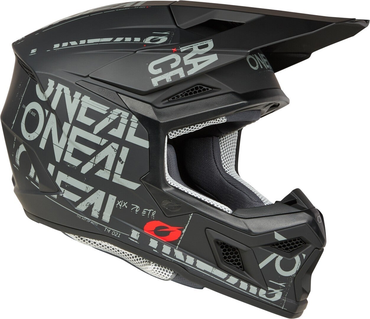 Oneal 3SRS Static Motorcross Helm Zwart mat/grijs 2XL Figuur 3