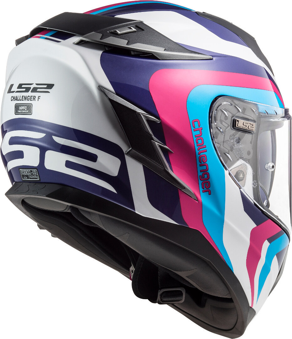 LS2 FF327 Challenger Galactic Helm weiß/pink S (55/56) Abbildung 4
