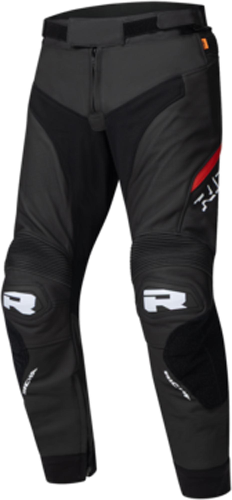 Richa Stradale Motorcycle Leather Pants black/red 58 Figure 1