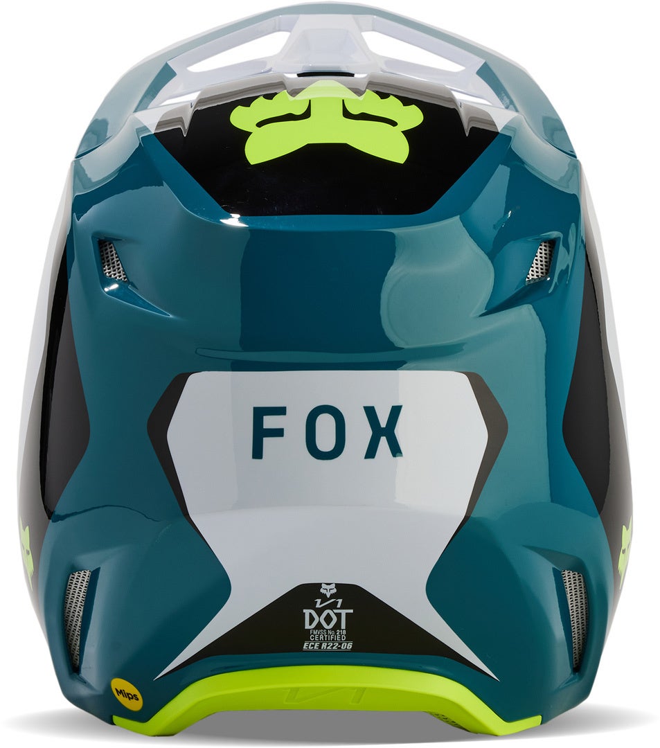 FOX V1 Nitro MIPS Motokrosová přilba bílá/benzín/černá S (55/56) Obrázek 6