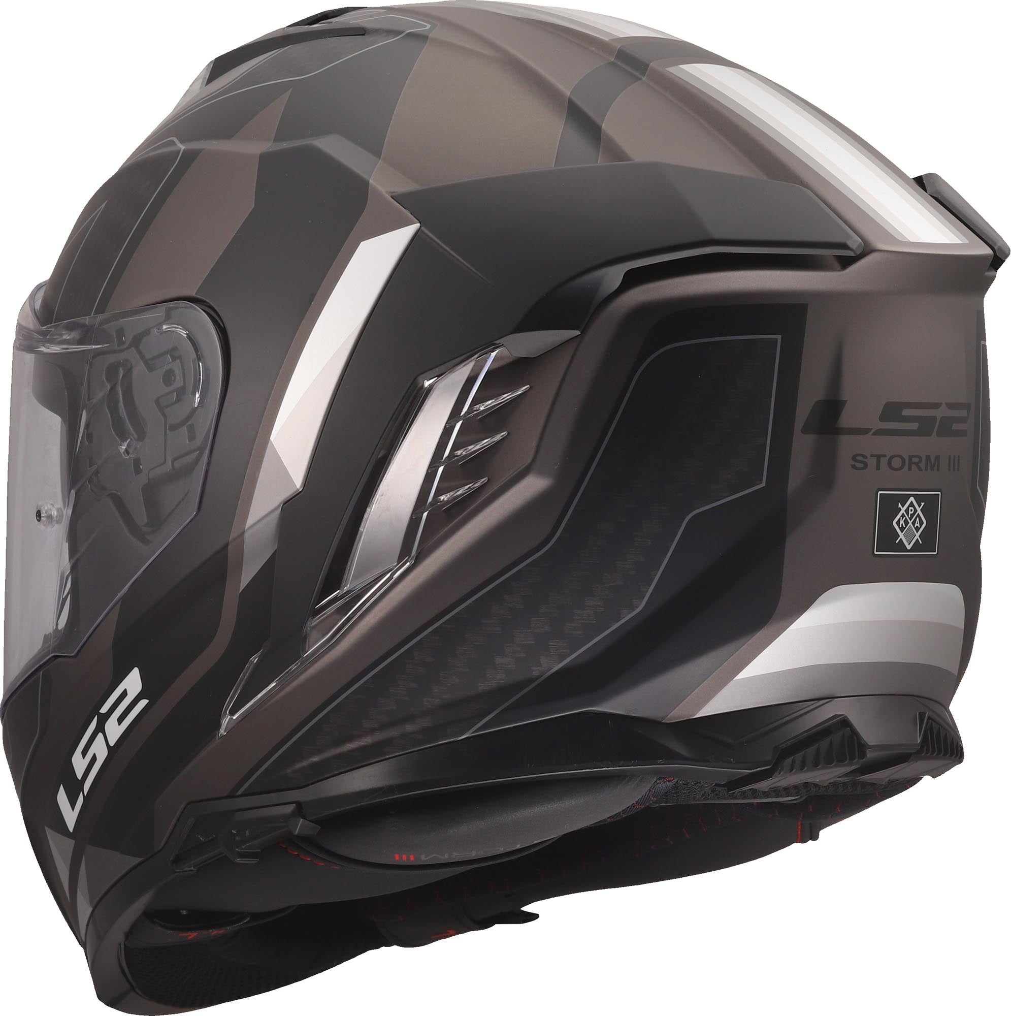 LS2 FF818 Storm III Sporty Casque noir/gris XL (61/62) Figure 3