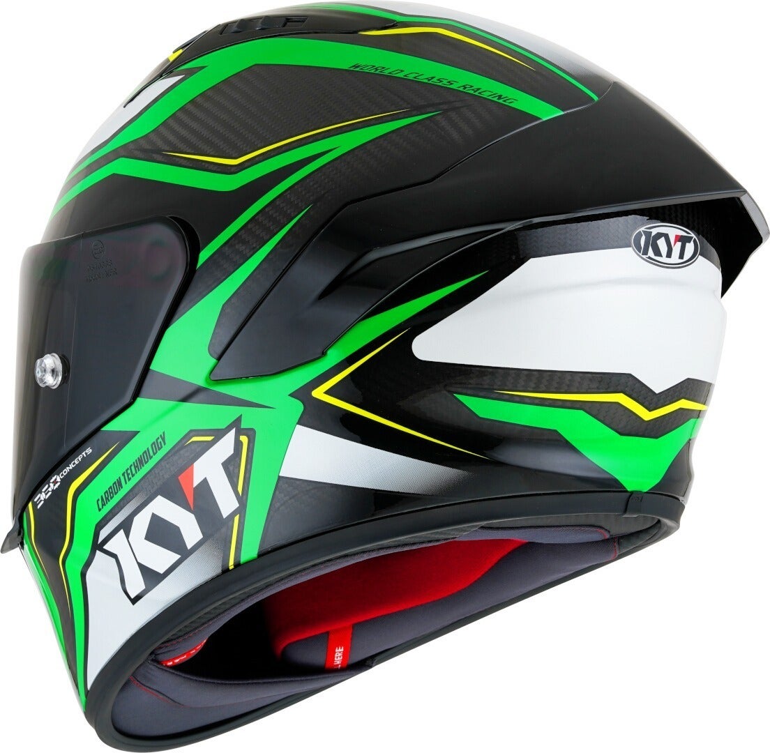 KYT NZ Race Carbon Stride Casco Verde Neon S (55/56) Figura 2