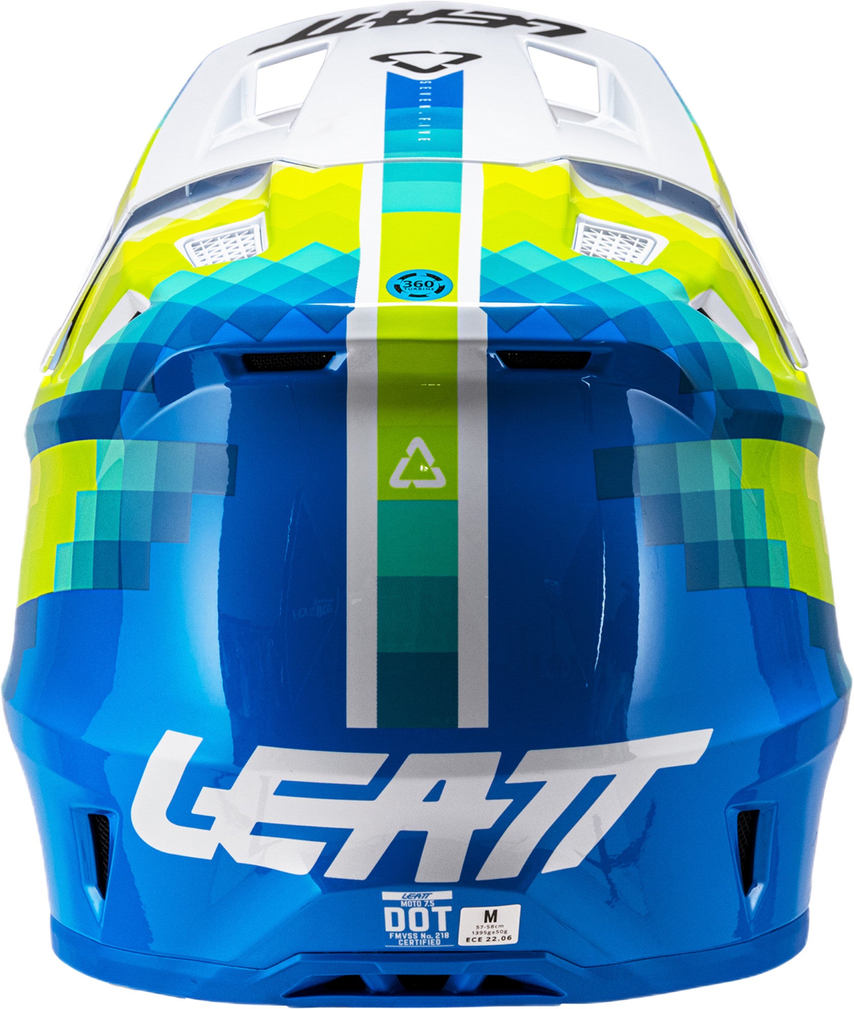Leatt 7.5 V26 Casco da motocross con occhiali bianco/blu/giallo XXL (63/64) Figura 3