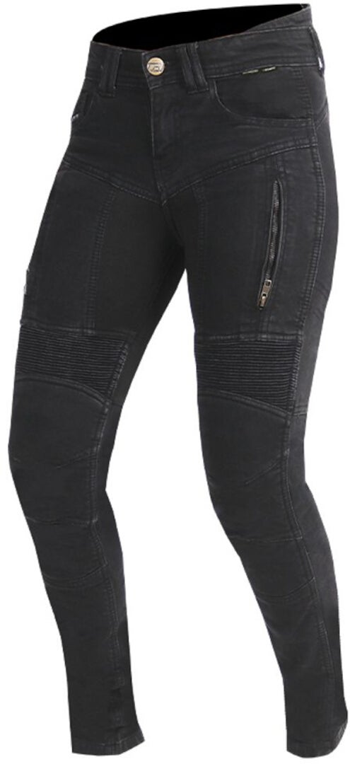 Trilobite Parado Black Monolayer Slim Dames Motorfiets Jeans 36/32 Figuur 2