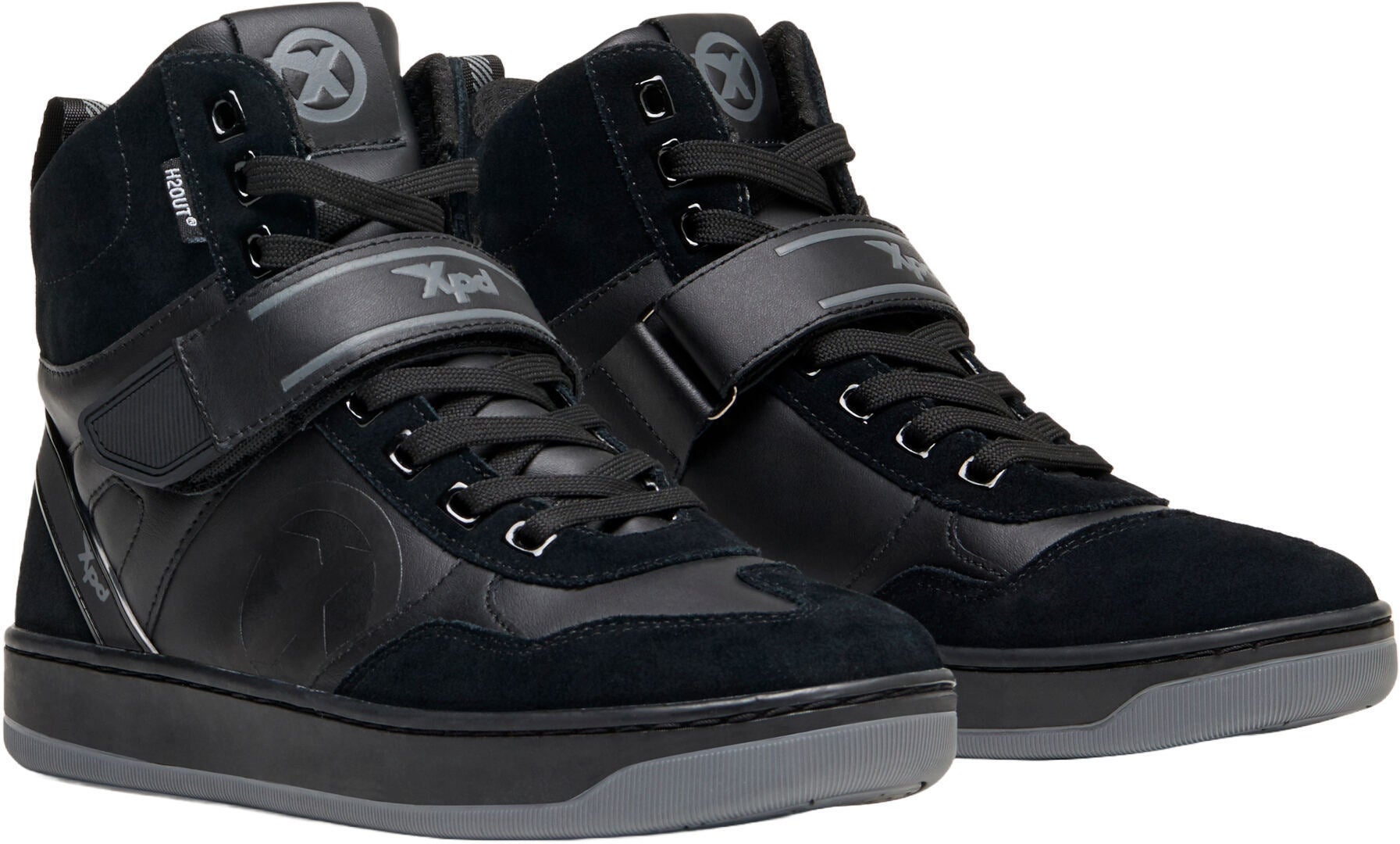 Side view of XPD Moto Pro H2Out waterproof Motorcycle Shoes