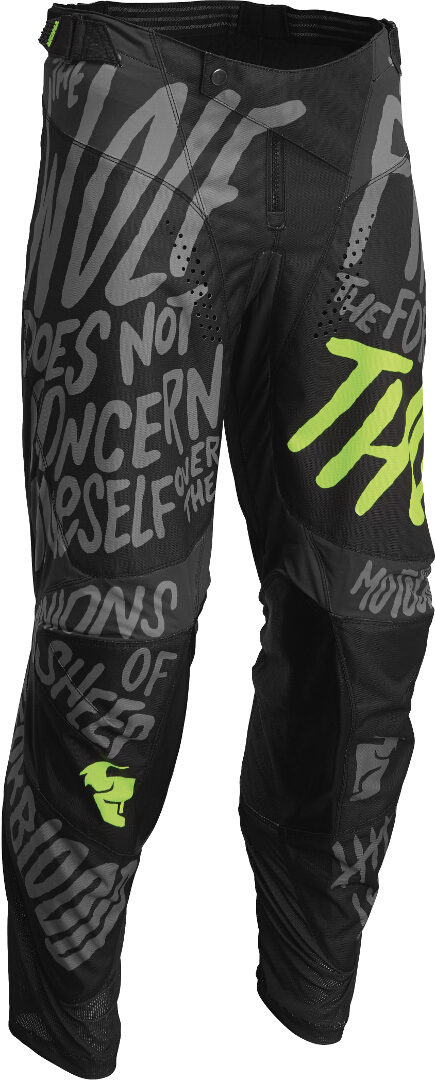 Thor Pulse Counting Sheep Motocross Hose hellgrau/grün 32 Abbildung 1