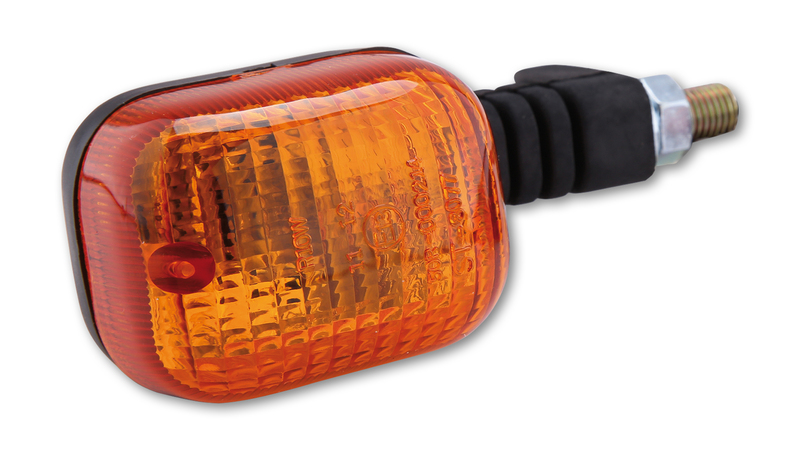 HIGHSIDER Smart Duc-Style Lampa Indikator Kropp Svart / Lins Orange (1st), Fram Vänster & Bak Höger Figur 1