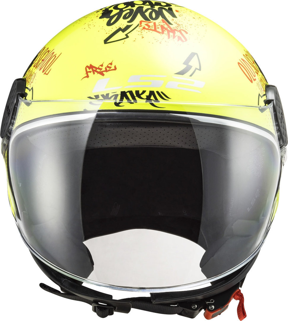 LS2 OF558 Sphere Lux Skater Jet Helmet yellow S Figure 2