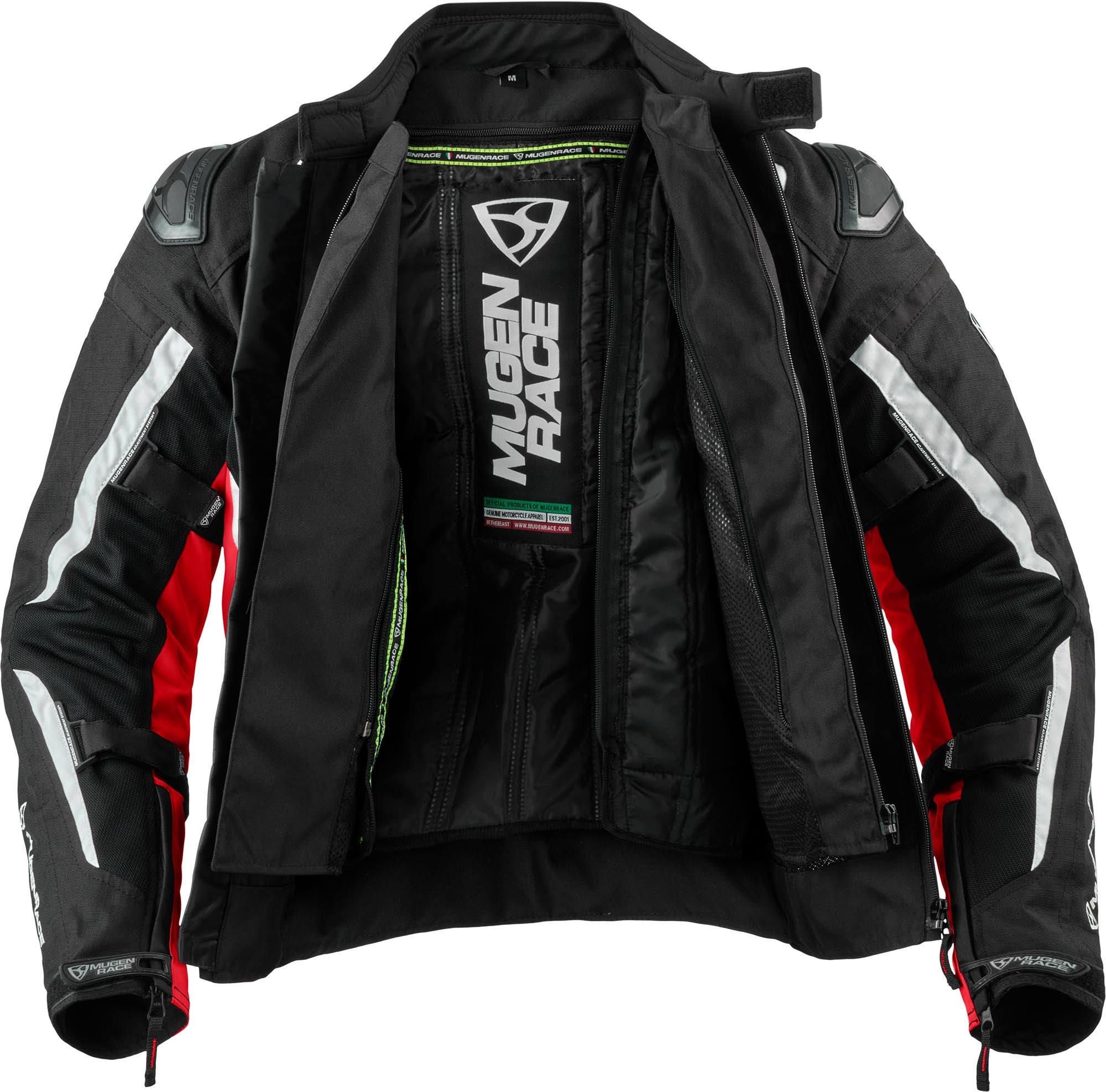 MUGENRACE Diavolo-1 waterproof Motorcycle Textile Jacket black/red/white M Figure 5