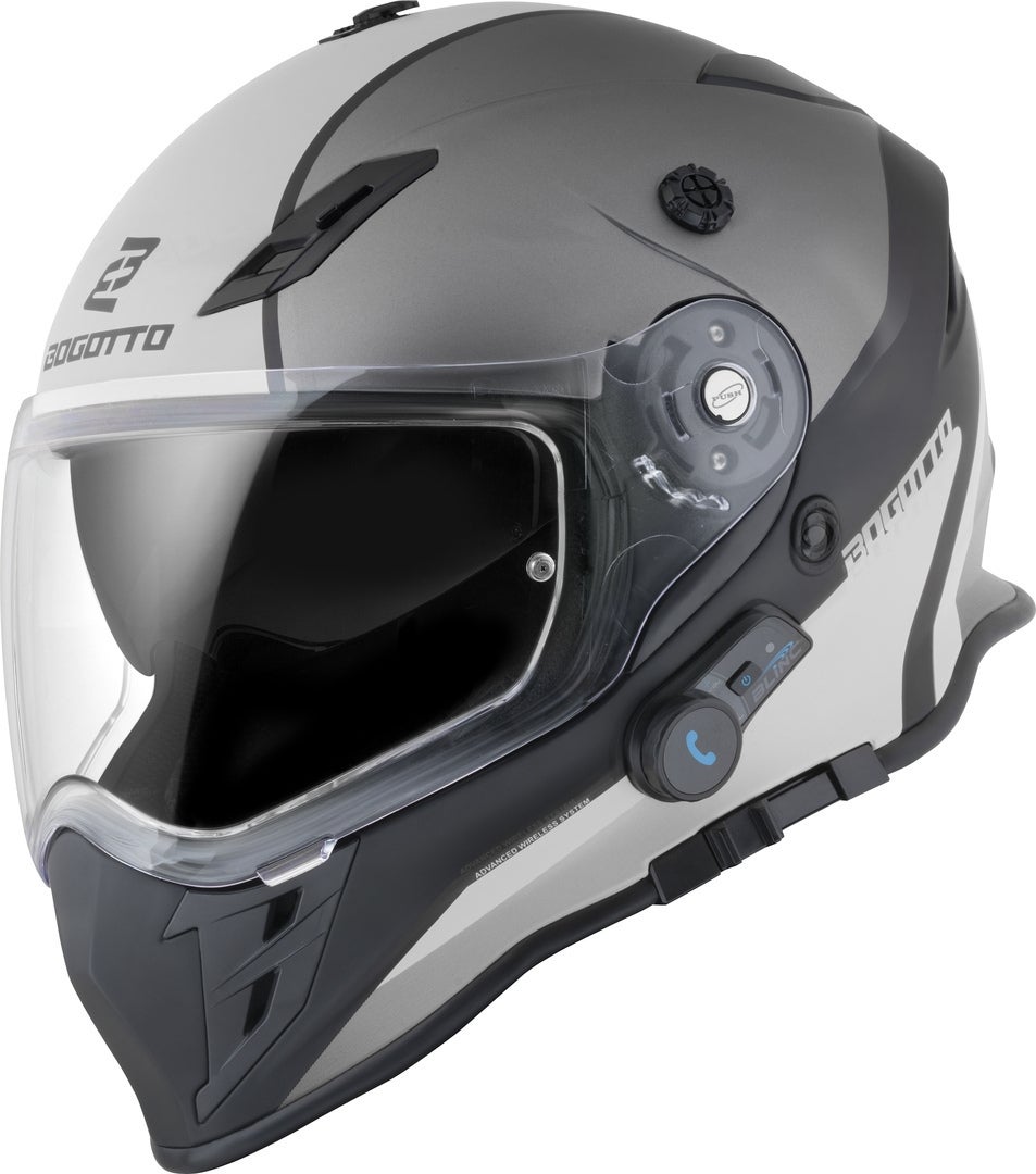 Bogotto H331 BT Tour EVO Bluetooth Enduro Helmet black matt/grey L (59/60) Figure 5