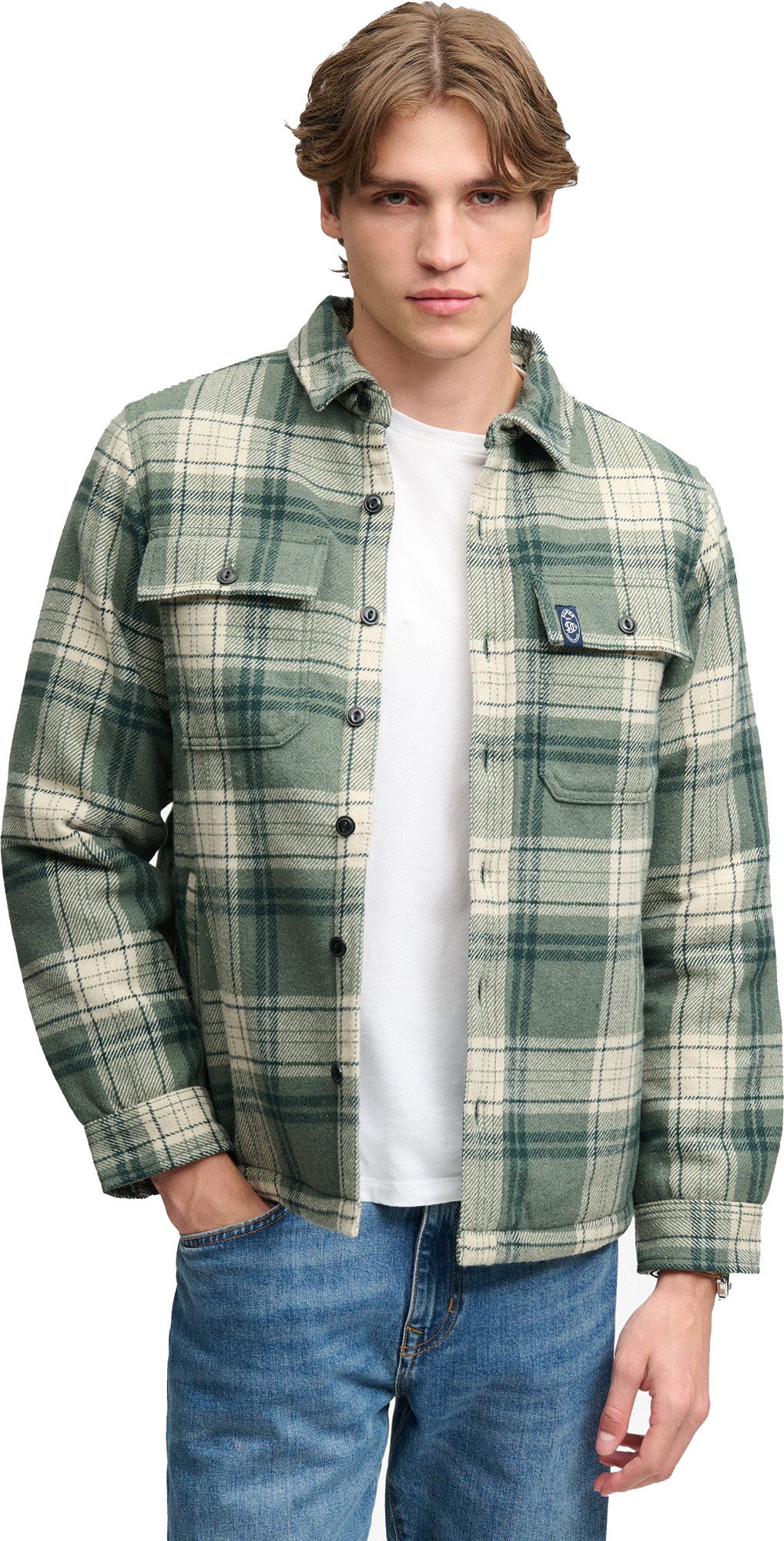 Superdry & Co Miller Cămașă verde L Figura 5