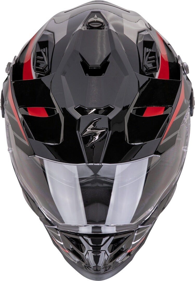 Scorpion ADF-9000 Air Feat Casco da motocross nero/argento/rosso S (55/56) Figura 3