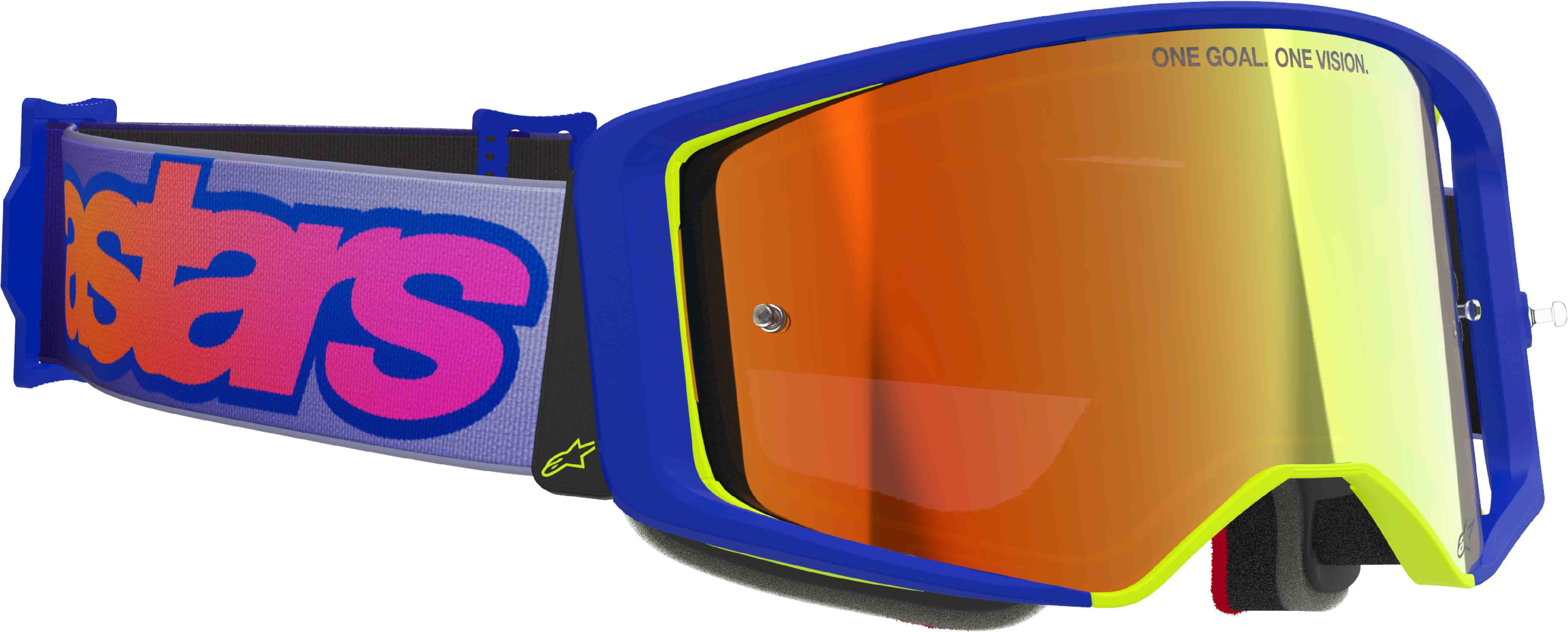 Alpinestars Supertech Vision Vista Ochelari de motocross Albastru/galben Figura 2