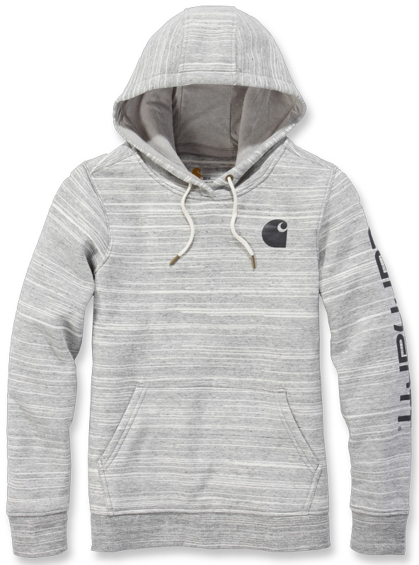 Carhartt Clarksburg Logo Hanorac pentru doamne Gri deschis XL Figura 1