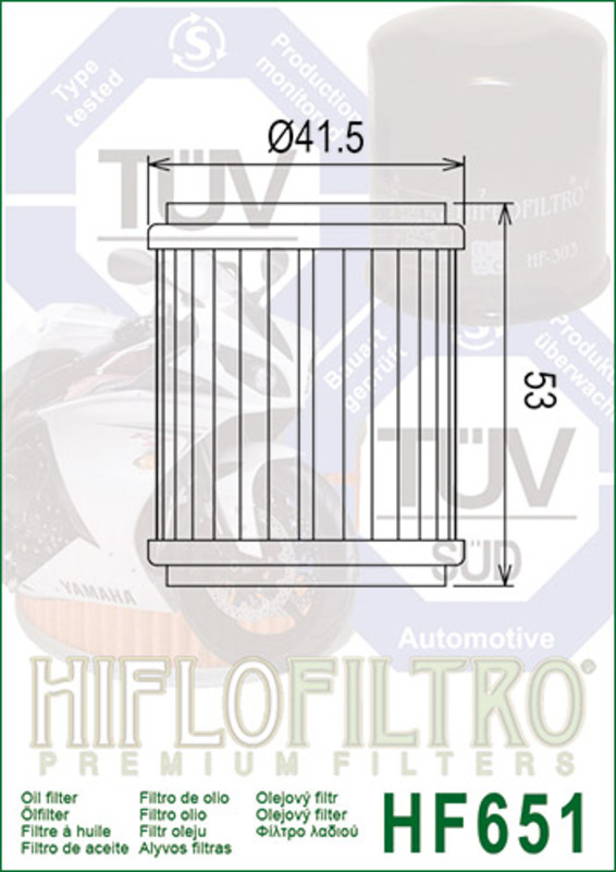 Hiflofiltro Oljefilter - HF651 Figur 3