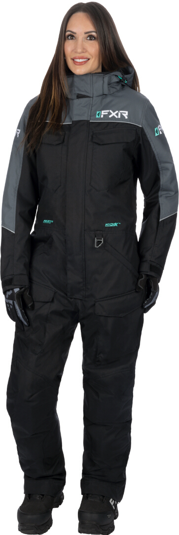 FXR Excursion Damer ett stycke snöskoter kostym svart/grå/grön 2 Figur 1