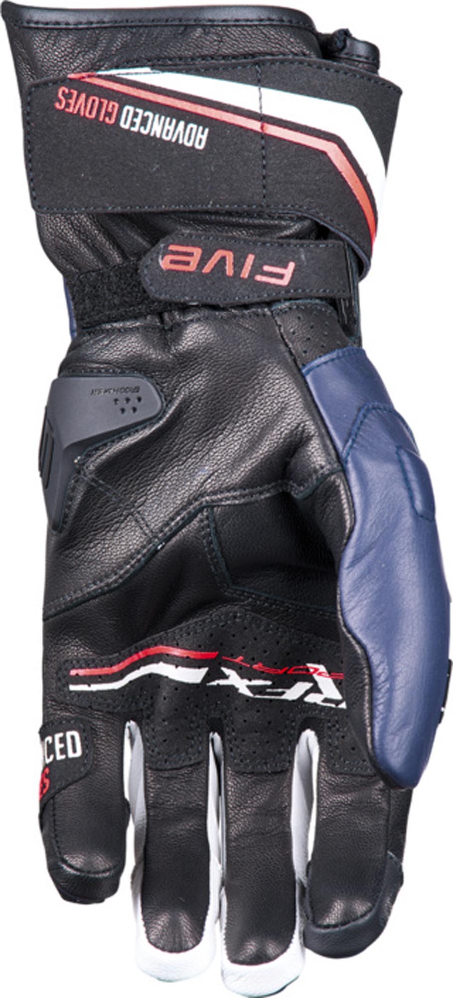 Five RFX Sport Evo Motorcykelhandskar blå/röd/vit 3XL Figur 2
