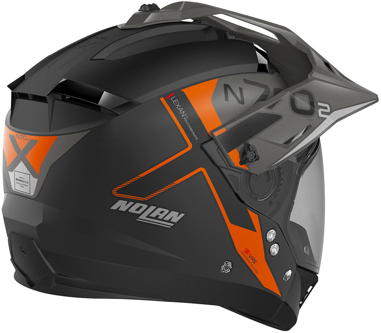 Nolan N70-2 X Bungee N-Com Helm schwarz matt/orange S (56) Abbildung 3