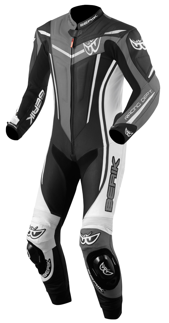 Berik Metric Evo One Piece Motorcycle Leather Suit black/white/grey 58 Figure 1