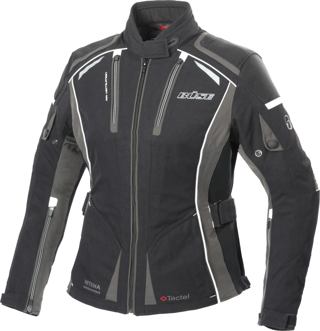 Büse Linda Ladies Motorcycle Textile Jacket black/grey 40 Figure 1