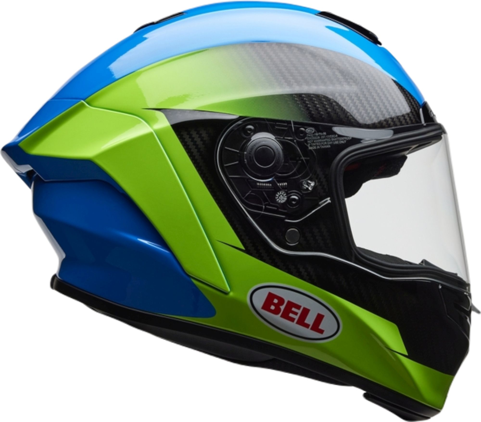 Bell Race Star DLX RSD Corsa Carbon Cască Albastru/galben neon/negru M Figura 2