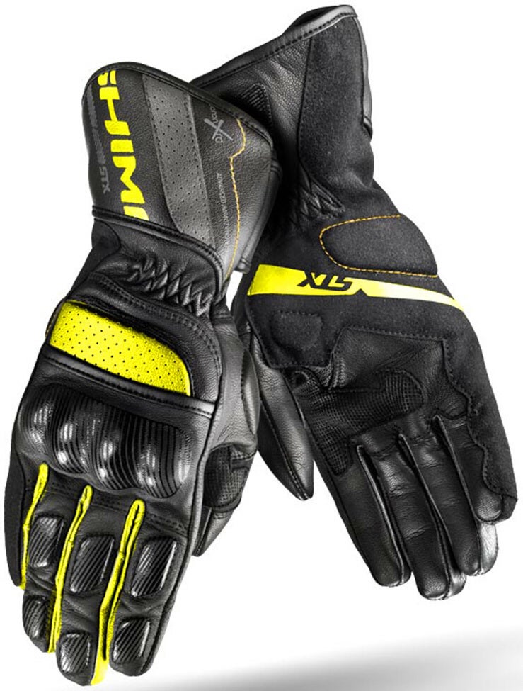 SHIMA STX Motorfiets handschoenen Zwart/Geel L Figuur 3
