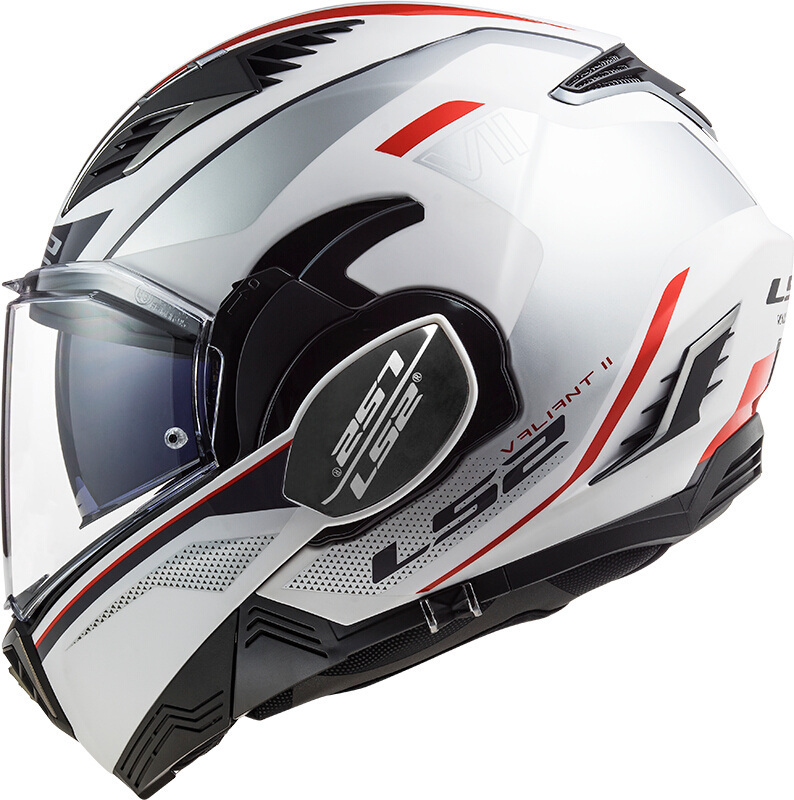LS2 FF900 Valiant II Hub Helm weiß/silber L (59/60) Abbildung 3