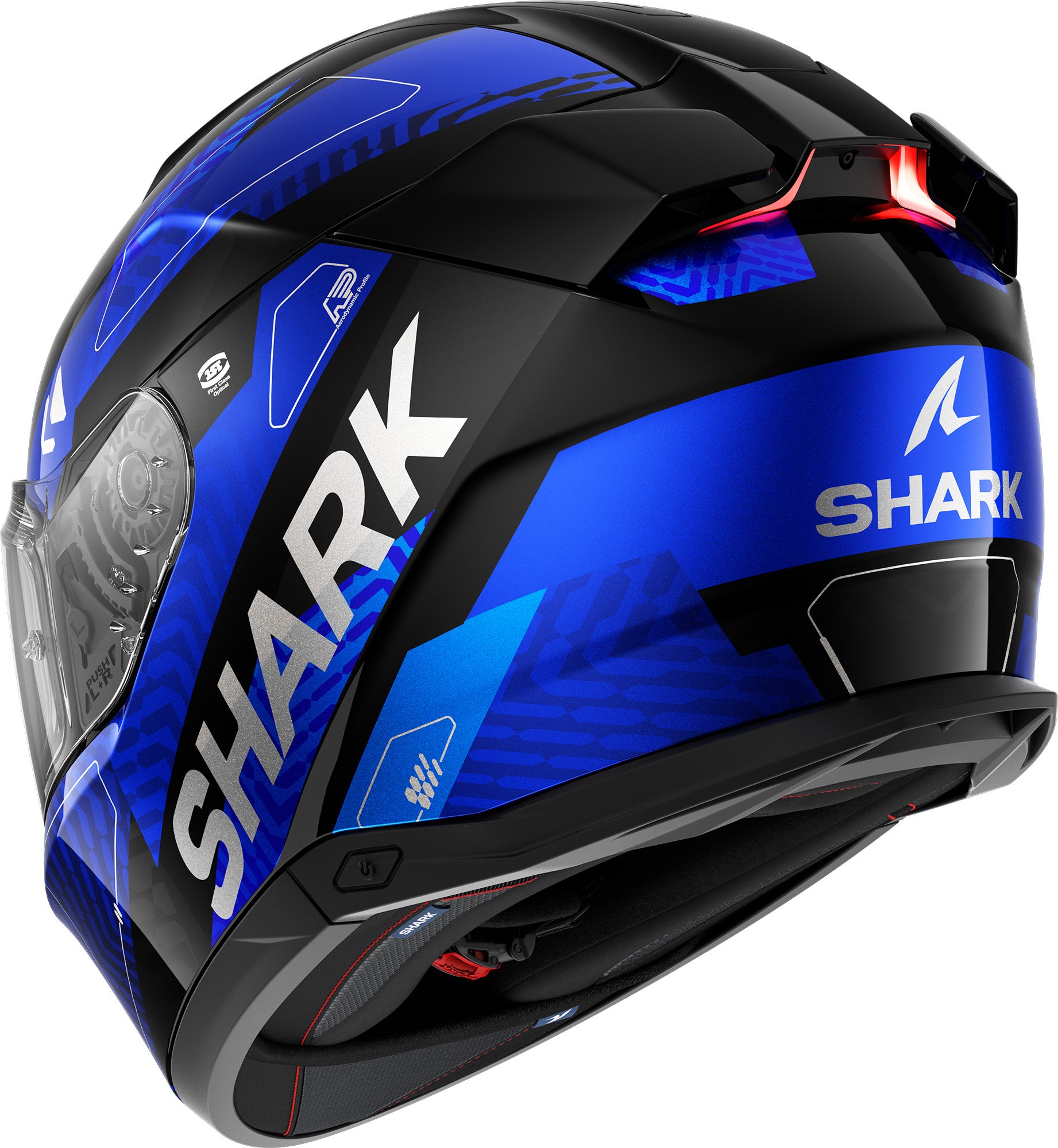 Shark Skwal i3 Ready Cască Negru/Argintiu/Albastru S (55/56) Figura 2