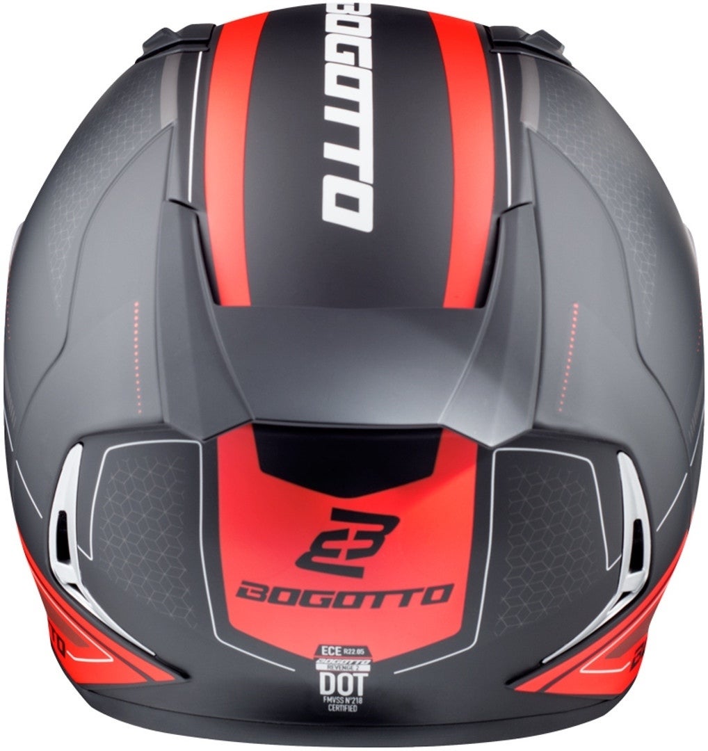 Bogotto FF110 Cinder Helm schwarz matt/rot S Abbildung 7